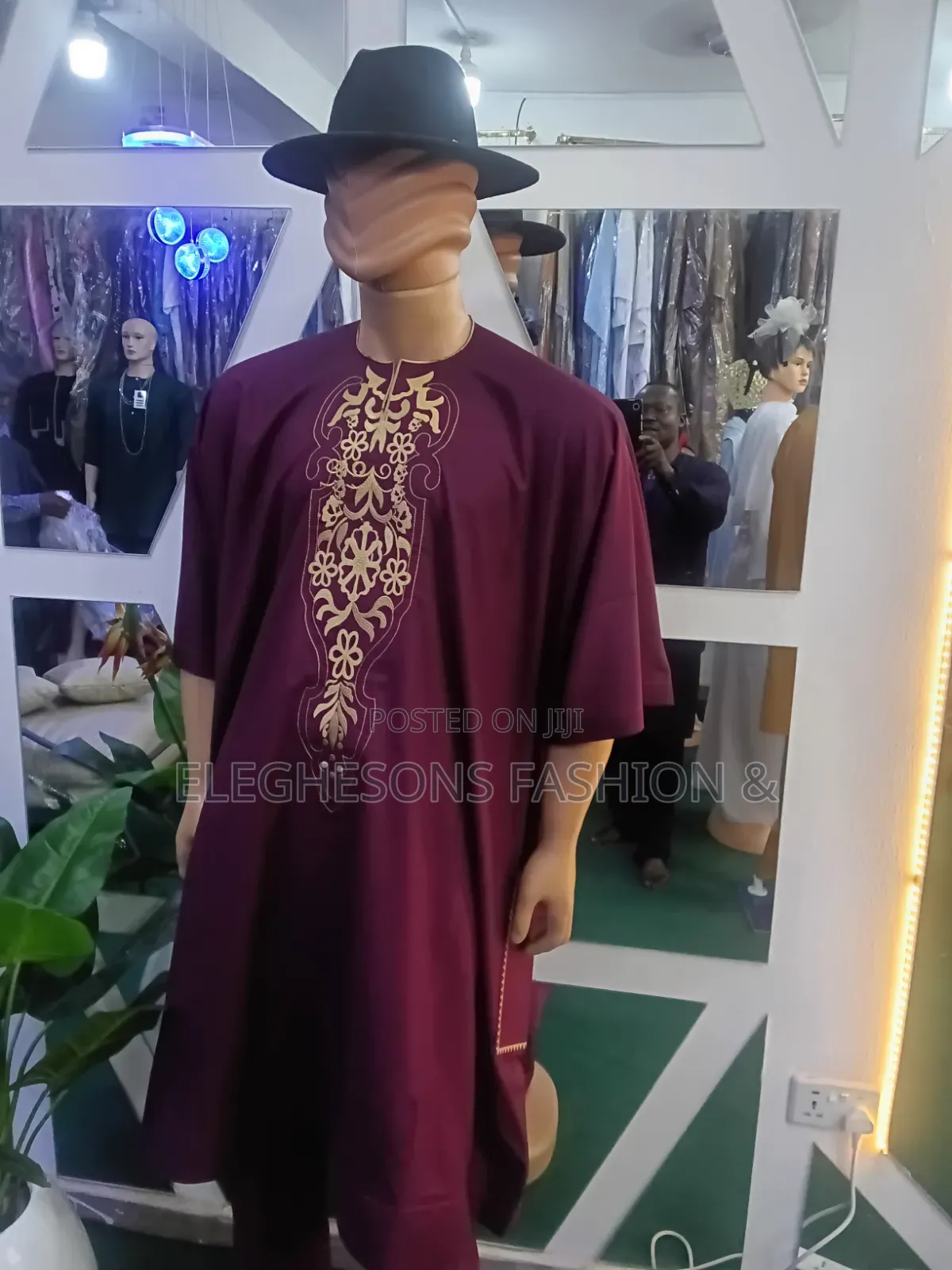 Red Dansiki Wear