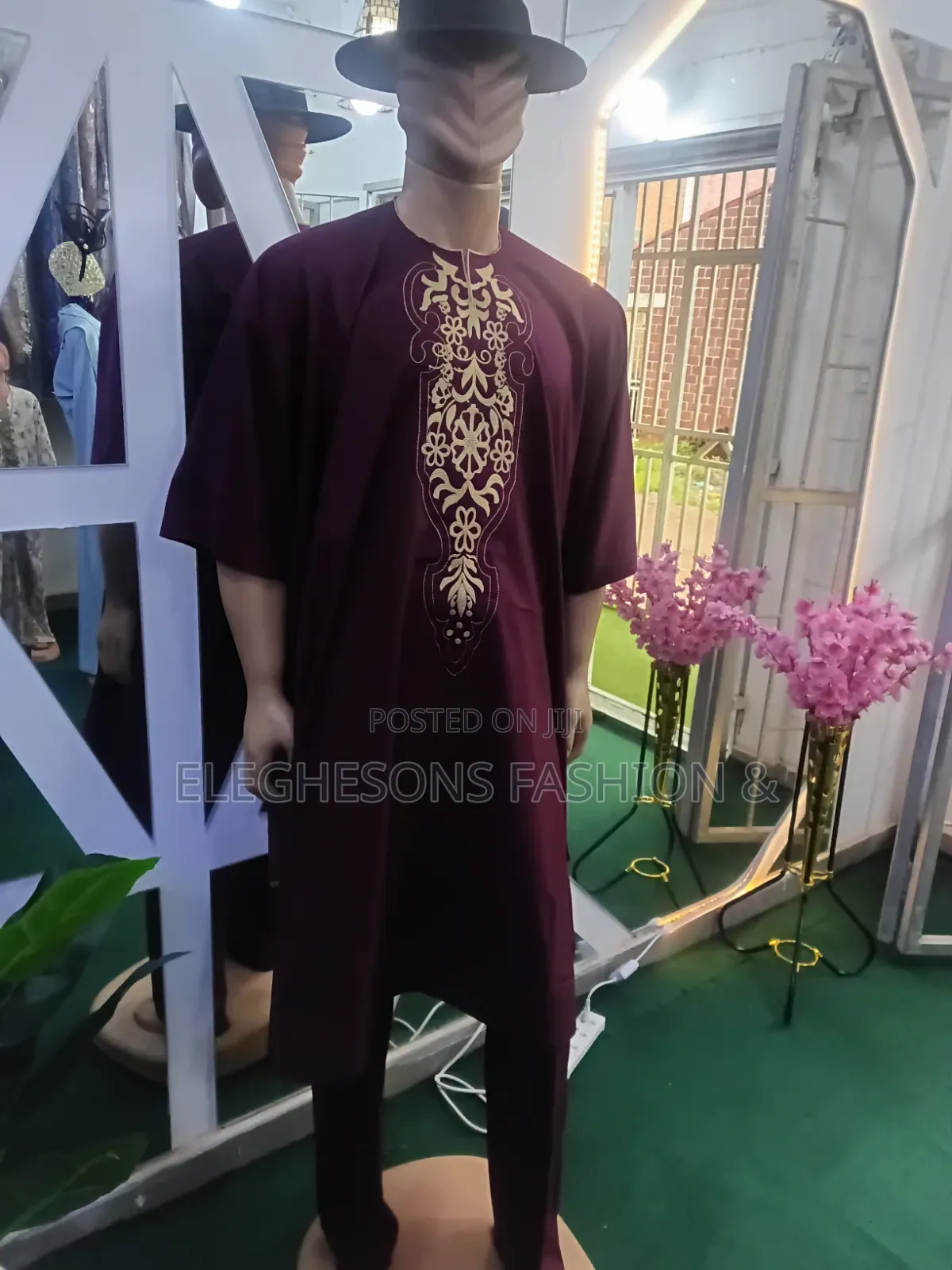 Red Dansiki Wear