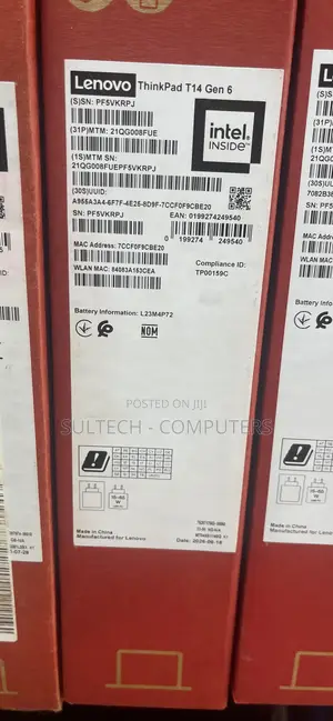 New Laptop Lenovo ThinkPad T14 32GB Intel SSD 1T