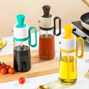 630ml 2in1 Multipurpose Oil Dispenser Bottle With Silicone Brush