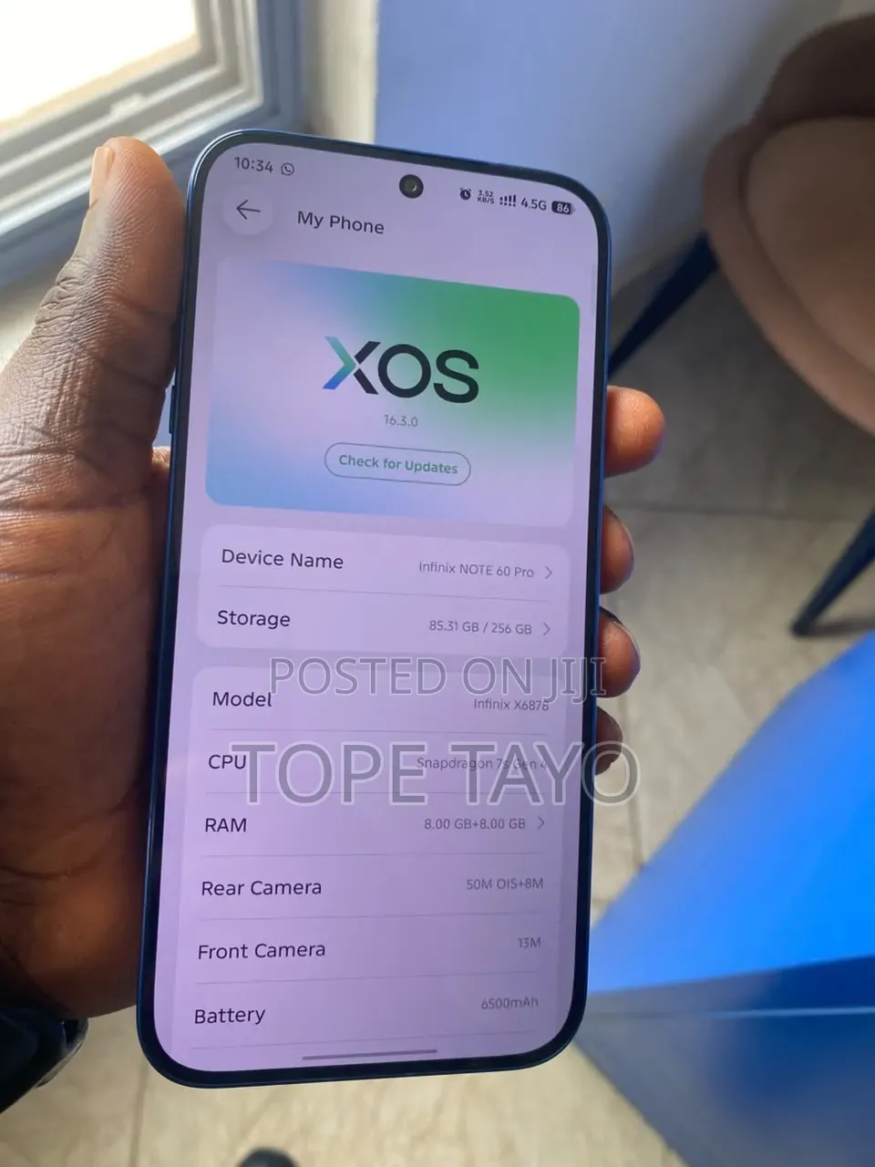 Infinix Note 60 Pro 256 GB Blue