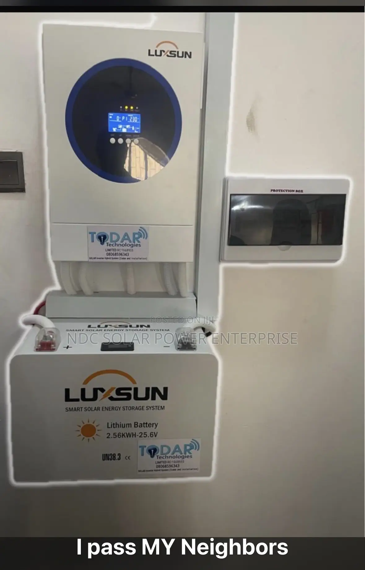 1.2kva Luxsun Inverter + 2.5kwh Lithium Battery Package