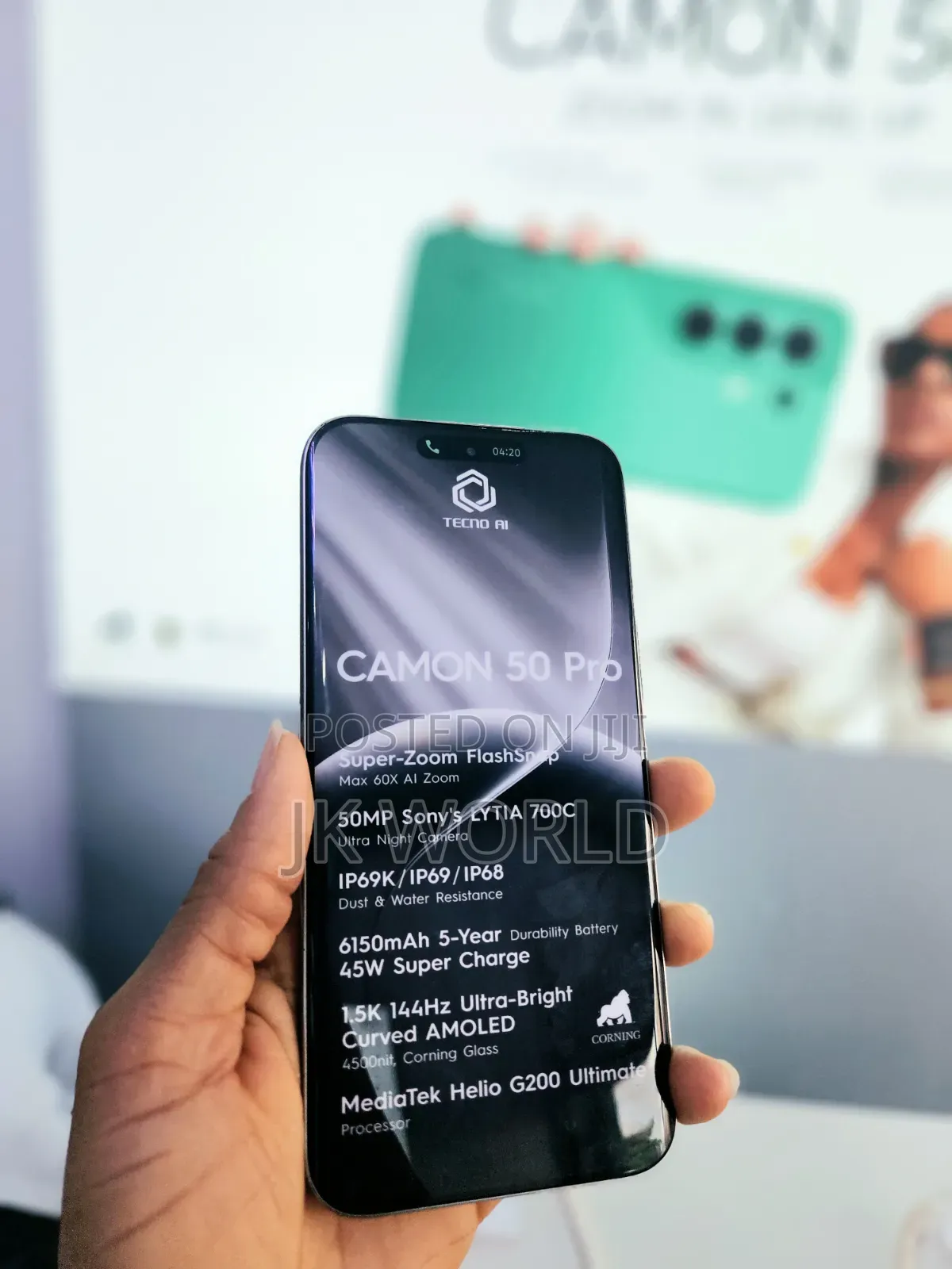 New Tecno Camon 50 Pro 256 GB Black