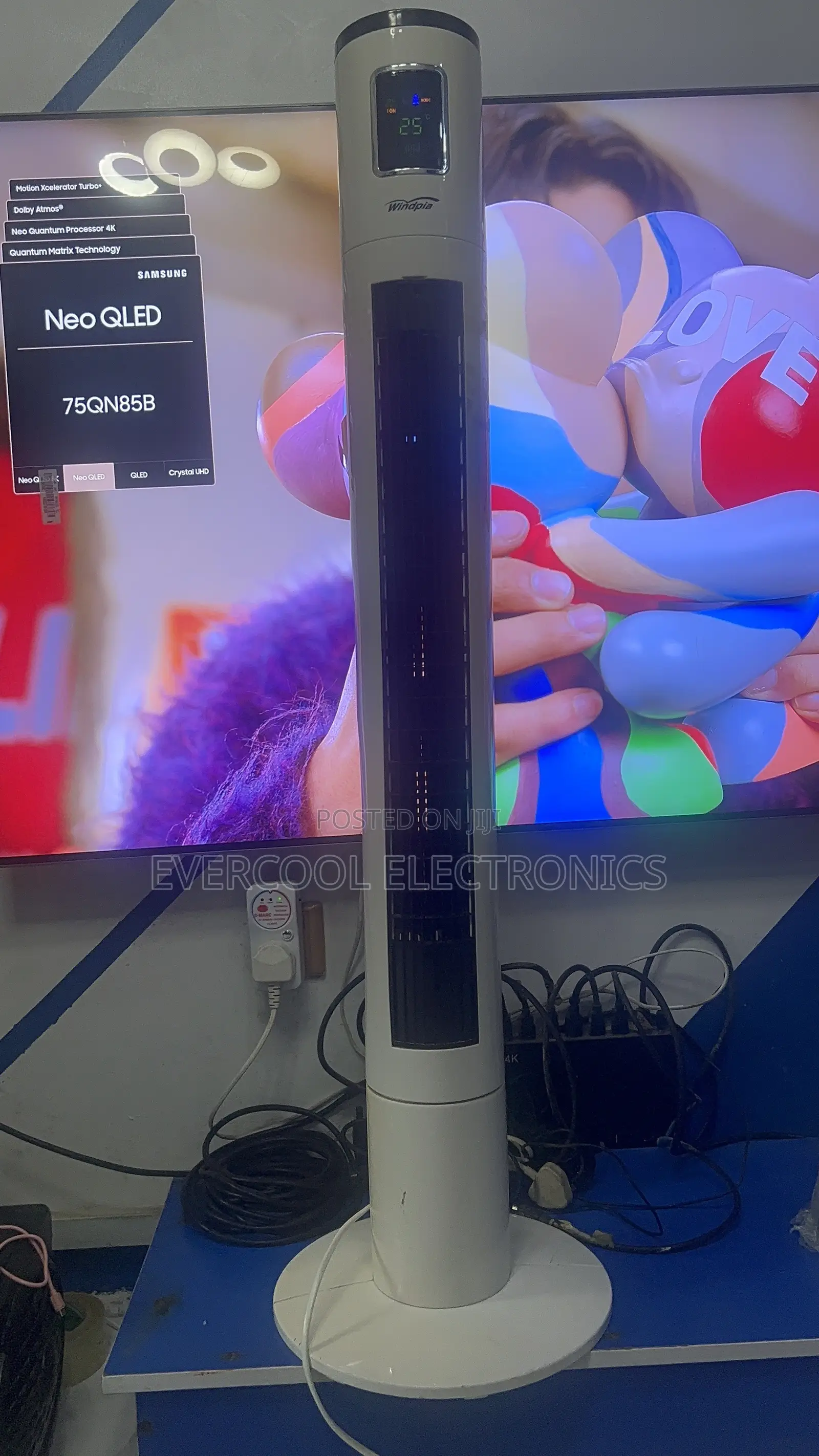 46” Windpia Oscillating Tower Fan With Ionizer