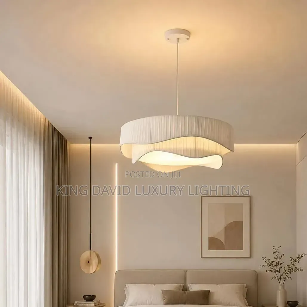 Danish Wabi-Sabi Style Irregular Wave Pendant Light