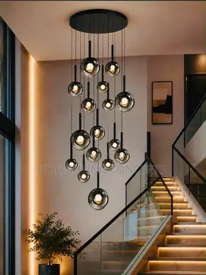 Modern Luxury Crystal Glass Led Hanging Pendant Chandelier.