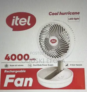 Itel Foldable Rechargeable Fan