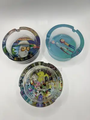 Glass Round Ash Tray - Retail - For Wholesale Supplies - Also Here