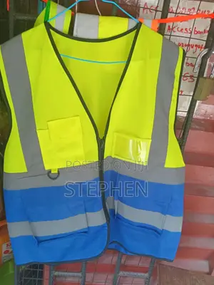 Reflective Vest With Zip Pocket, Available in Different Colours.