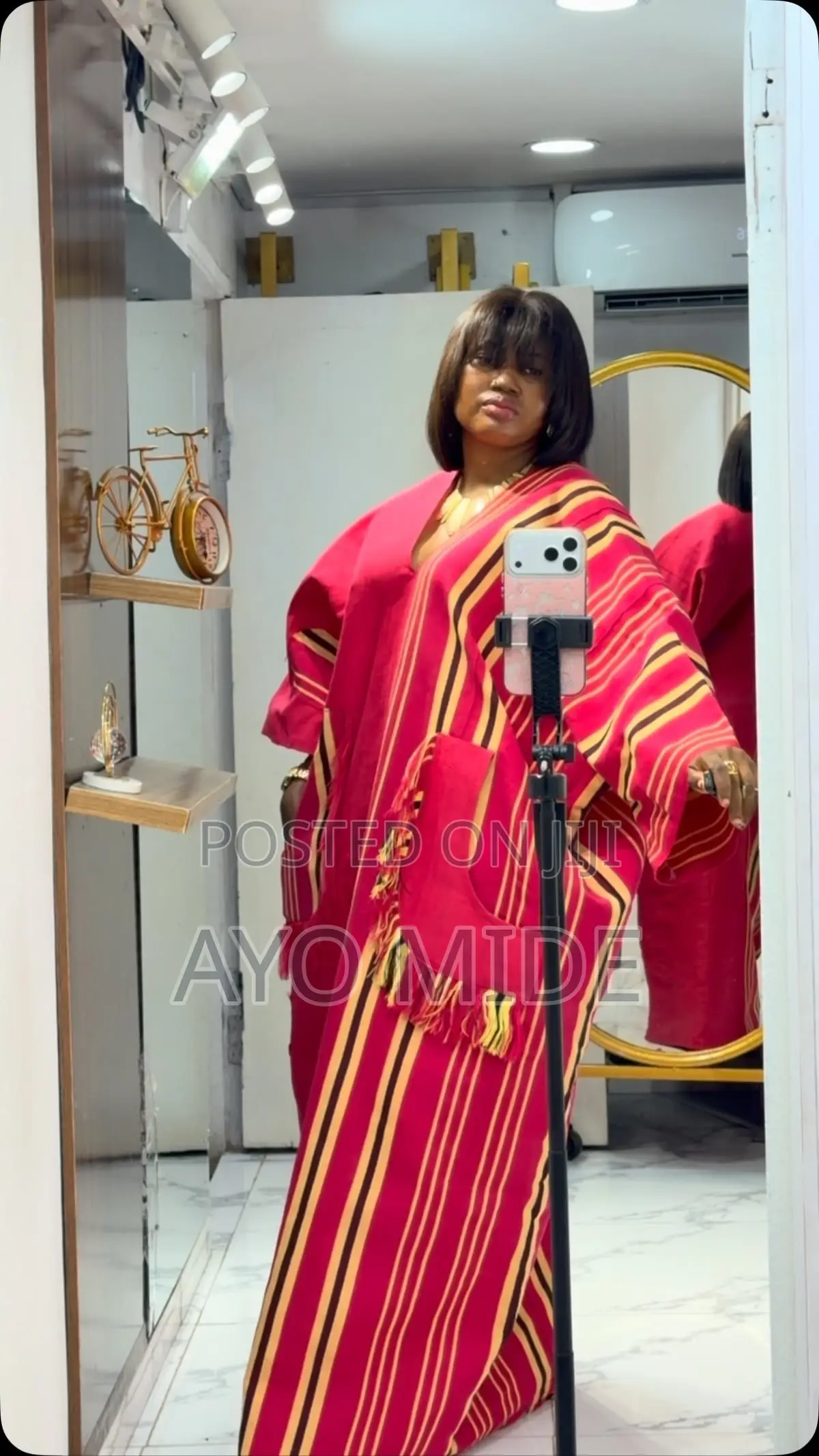 Aso Oke Bubu Gown and Two Piece