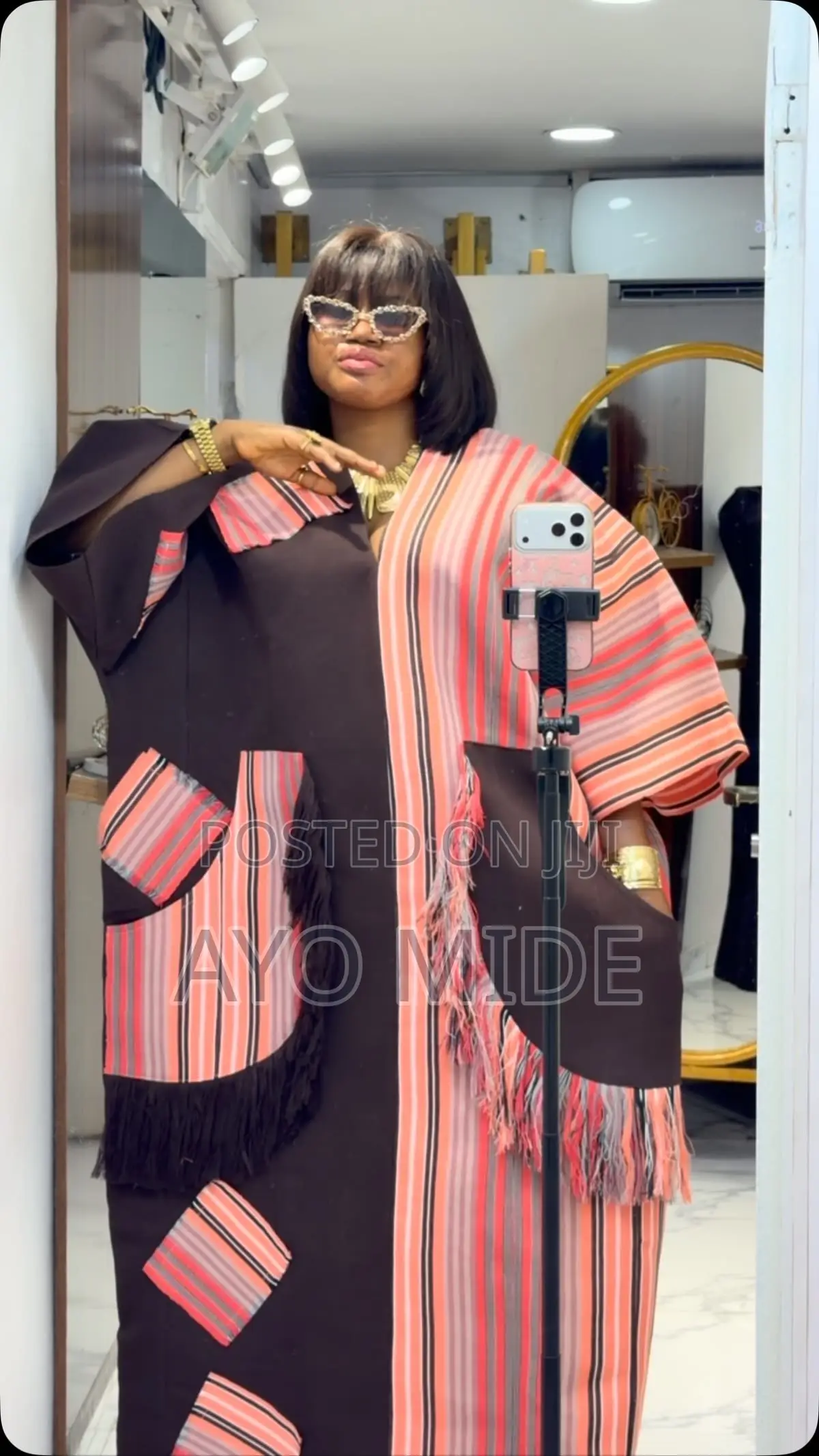 Aso Oke Bubu Gown and Two Piece