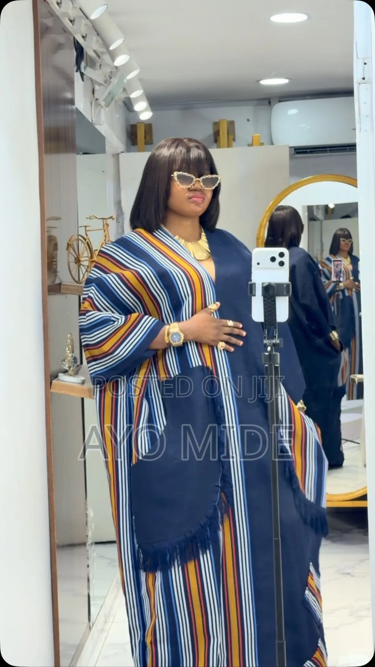 Aso Oke Bubu Gown and Two Piece
