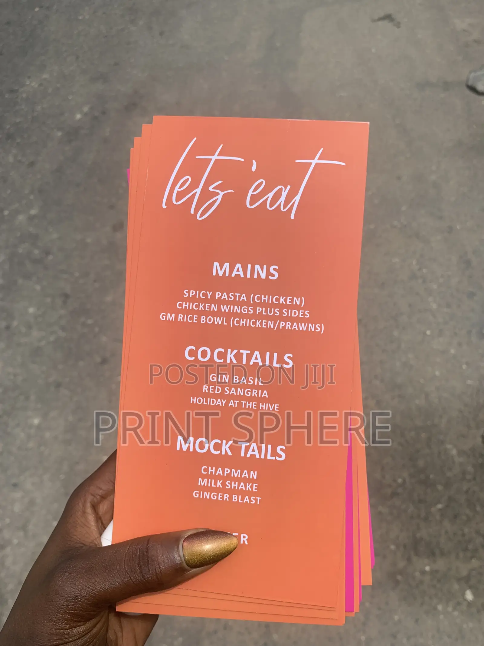 Menu Cards, Invitation Cards and More