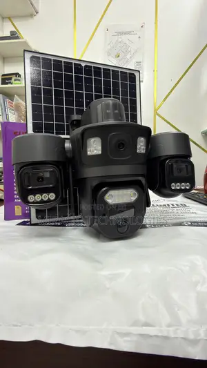 UBOXPro 3 Lens Solar CCTV Camera 12MP