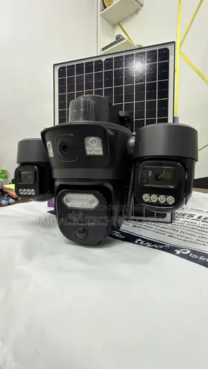 UBOXPro 3 Lens Solar CCTV Camera 12MP