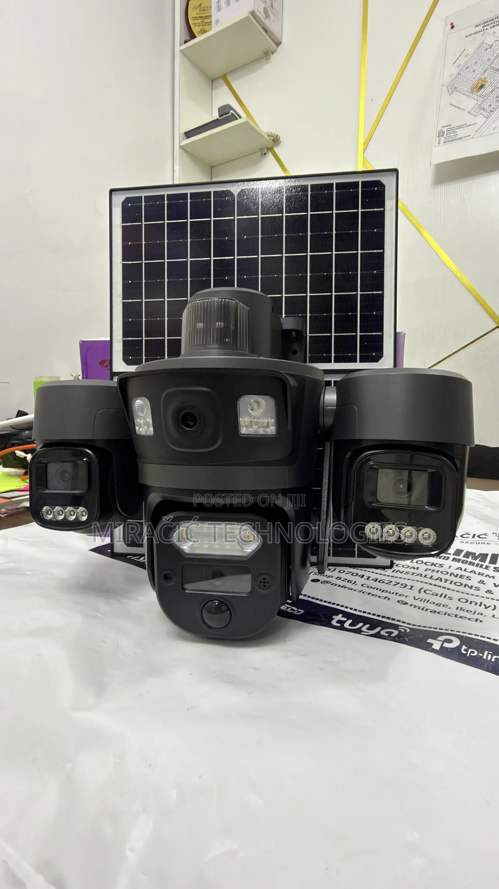 3 Lens Solar CCTV Camera UBOX Pro