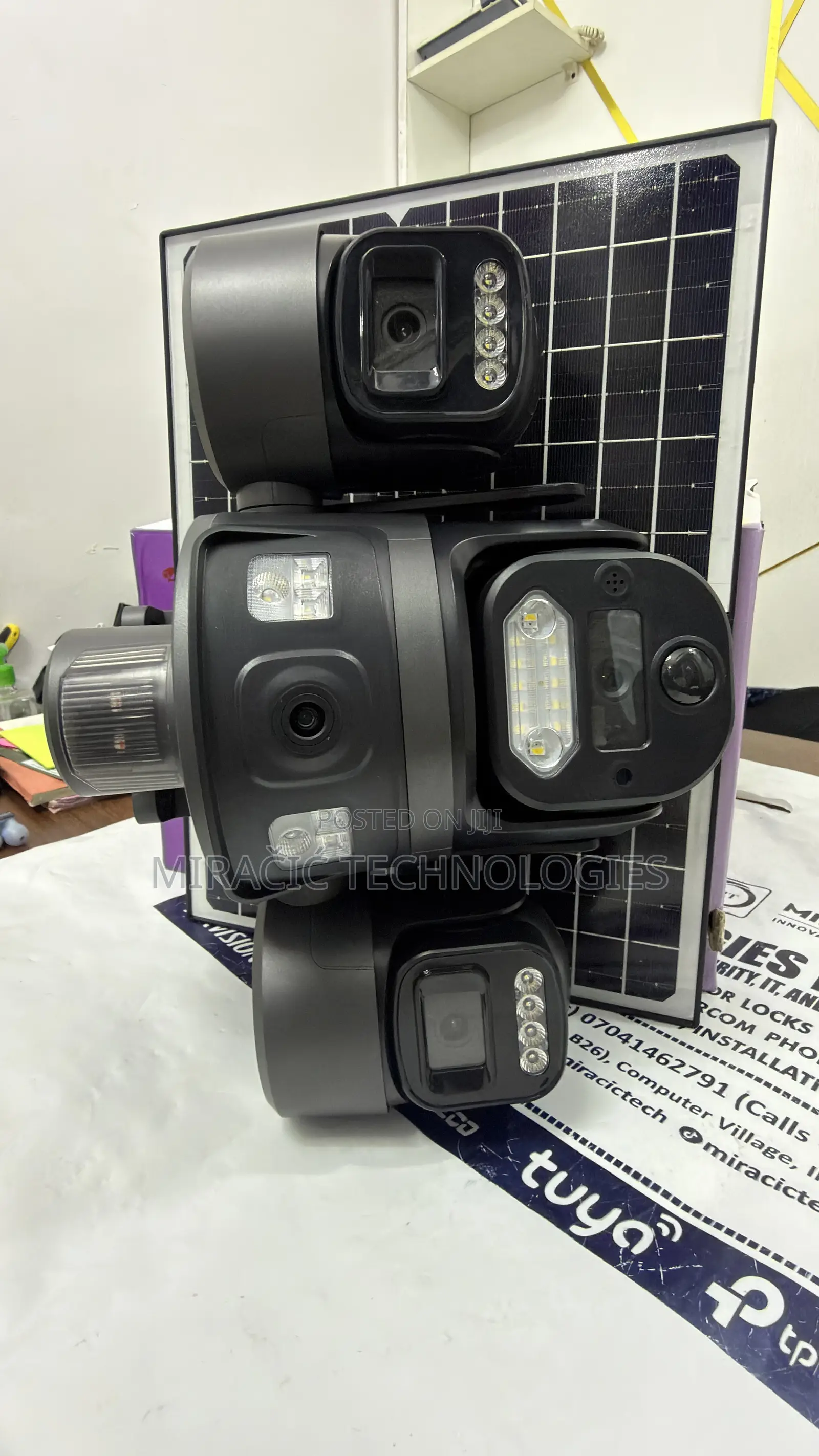 3 Lens Solar CCTV Camera UBOX Pro