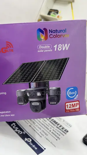 3 Lens Solar CCTV Camera UBOX Pro