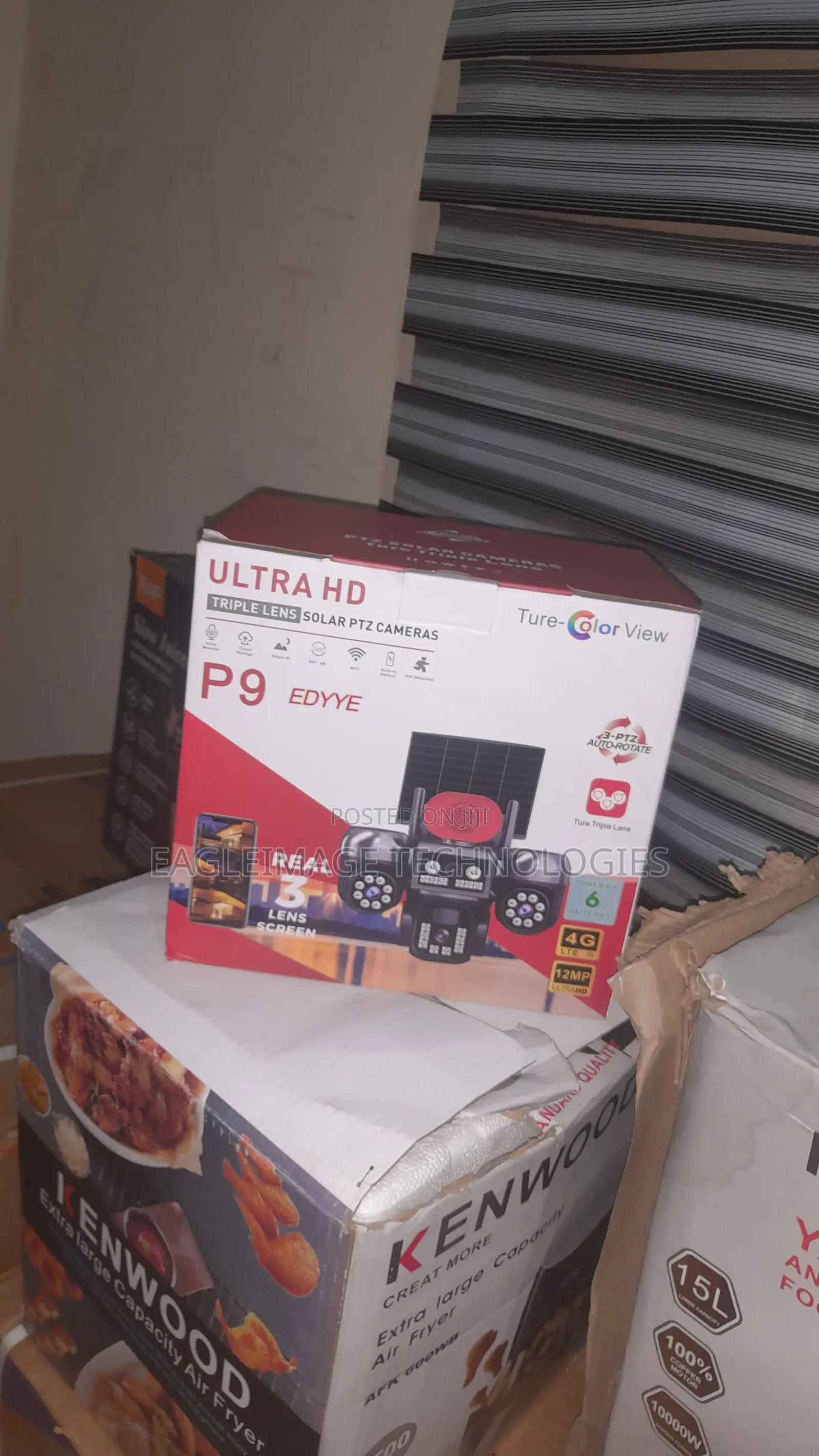 P9 Triple Camera Solar Security System for Outdoor Use