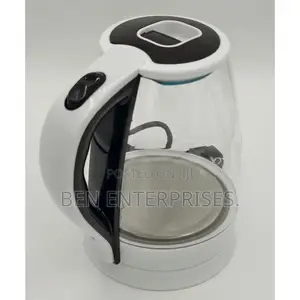 NORSEAG 1.8L 1500W Electric Kettle Glass With Blue LED Light- White