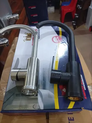 Mixer Long Neck Tap Black and ANTIRUST