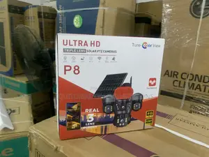 Solar PTZ Camera With Three Ultra HD Lenses