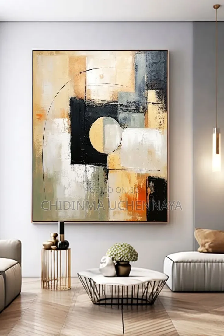 Geometric Abstract Oil Canvas Printing