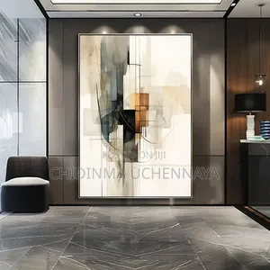 Abstract Grey Minimalist Wall Artwork