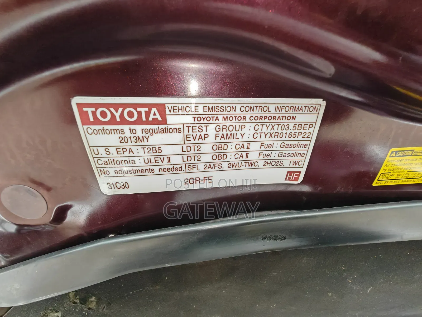 Toyota Highlander 2013 Burgundy