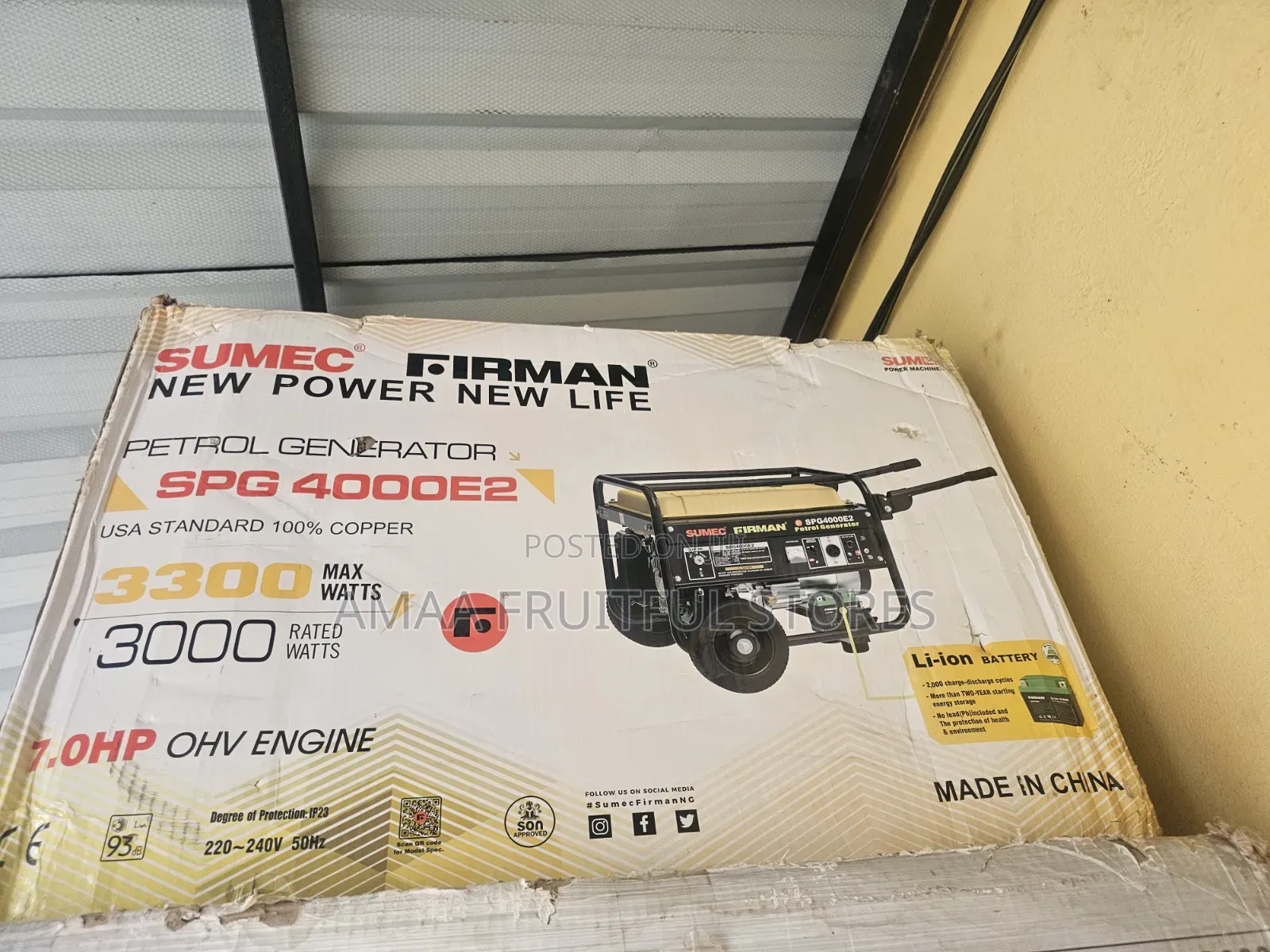 Sumec Firman SPG4000E2 3kva