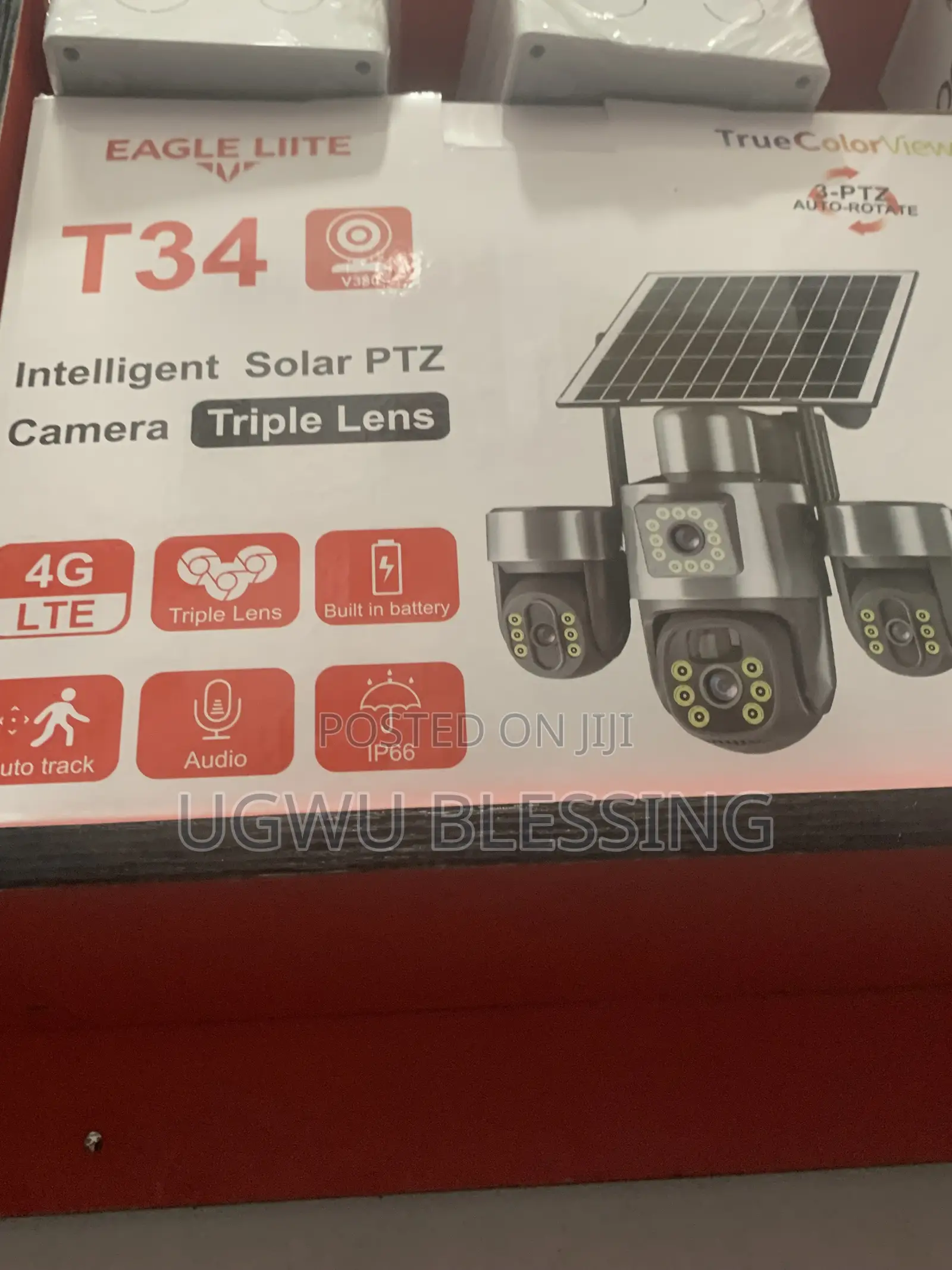 ViewConnect T34 12MP 4G LTE Intelligent Solar PTZ Security Camera