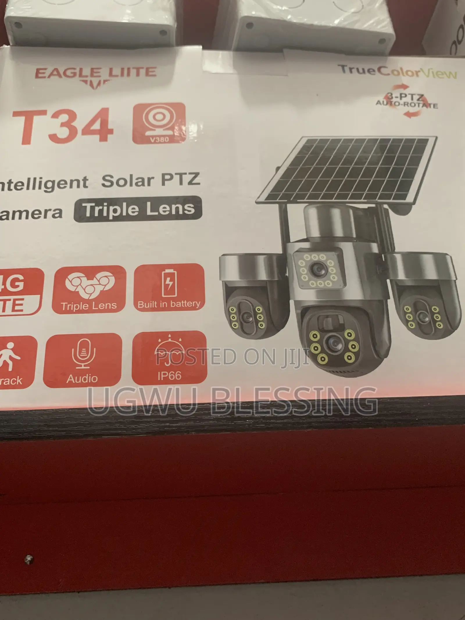 ViewConnect T34 12MP 4G LTE Intelligent Solar PTZ Security Camera