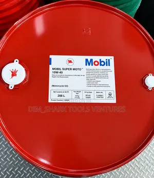 208-Liter Drum of Mobil Super Moto 10w-40 Motorcycle Engine Oil