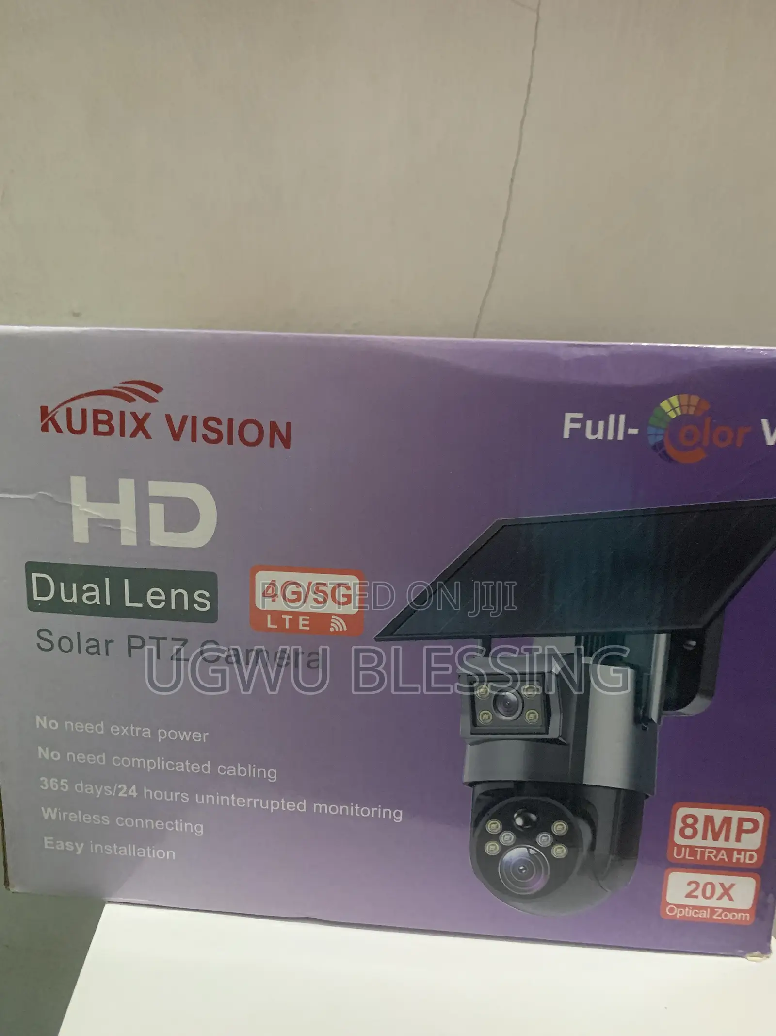 Big Lens UBox 4G Dual Lens Solar Powered CCTV Camera