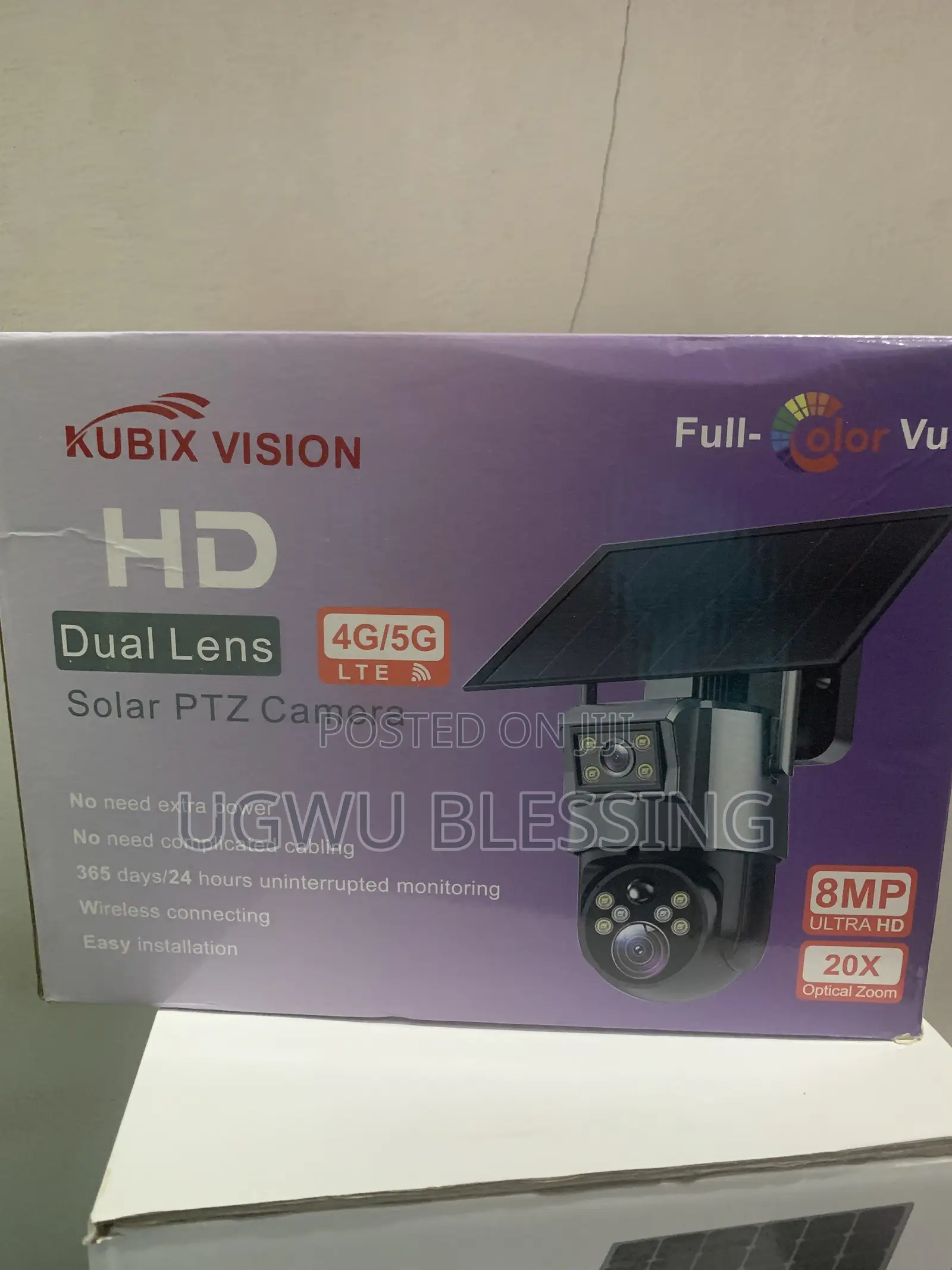 Big Lens UBox 4G Dual Lens Solar Powered CCTV Camera