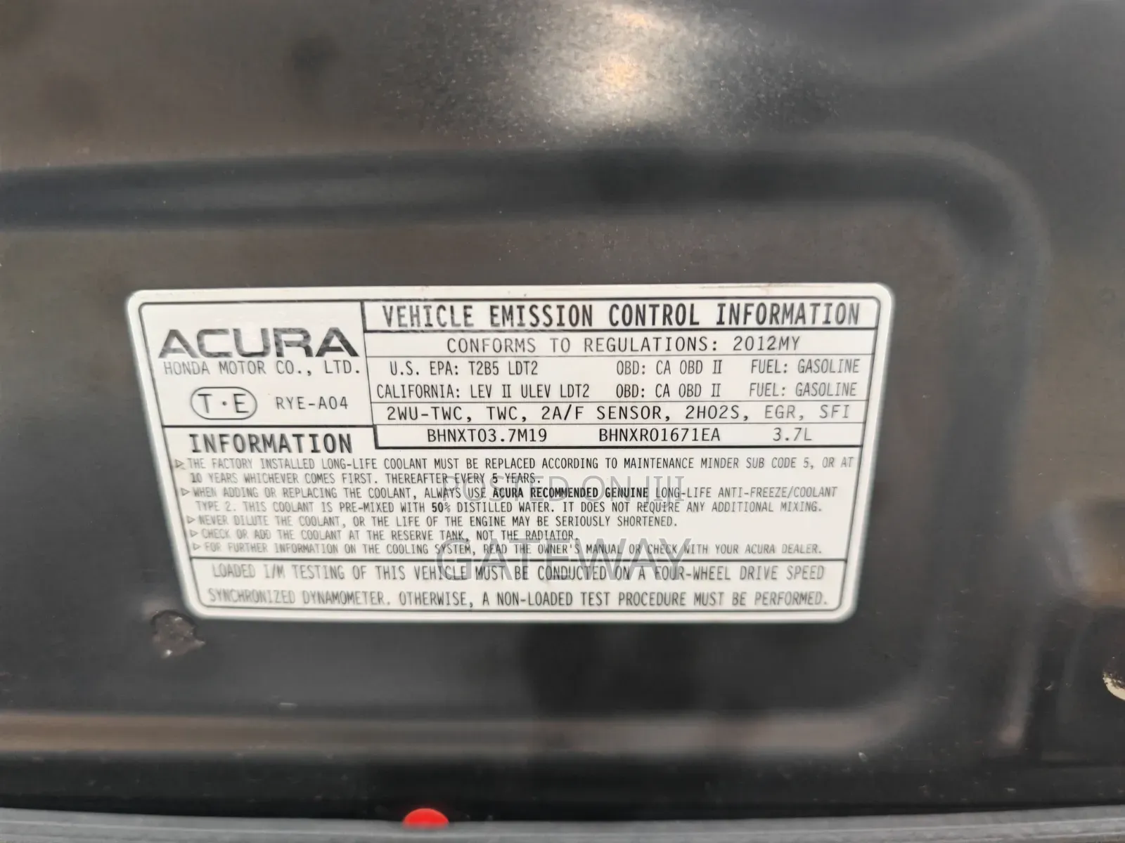 Acura MDX 2011 Black