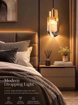 Modern Droplet Crystal Pendant Light