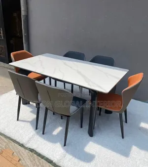 Marble Dining Table Set (6seater )