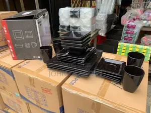20pc Square Dinner Set With Cups, Plate and Saucer