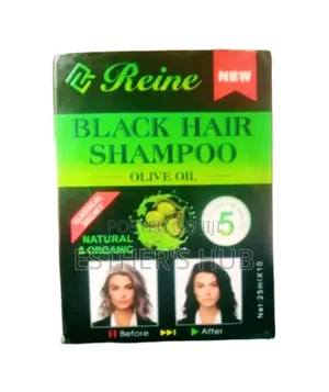 Black Hair Shampoo Olive Oil, by 10 Sachets