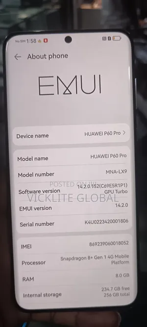 Huawei P60 Pro 256 GB Black