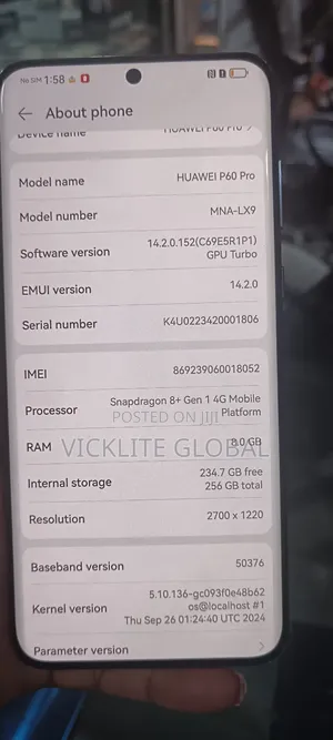 Huawei P60 Pro 256 GB Black