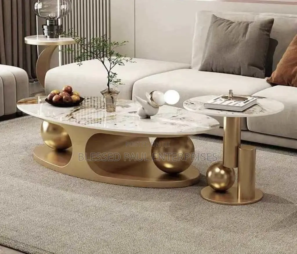 Premium Marble Center Table – Modern, Strong Affordable