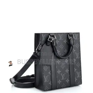 Louis Vuitton Sac Plat Mini-Monogram Eclipse Canvas Bag
