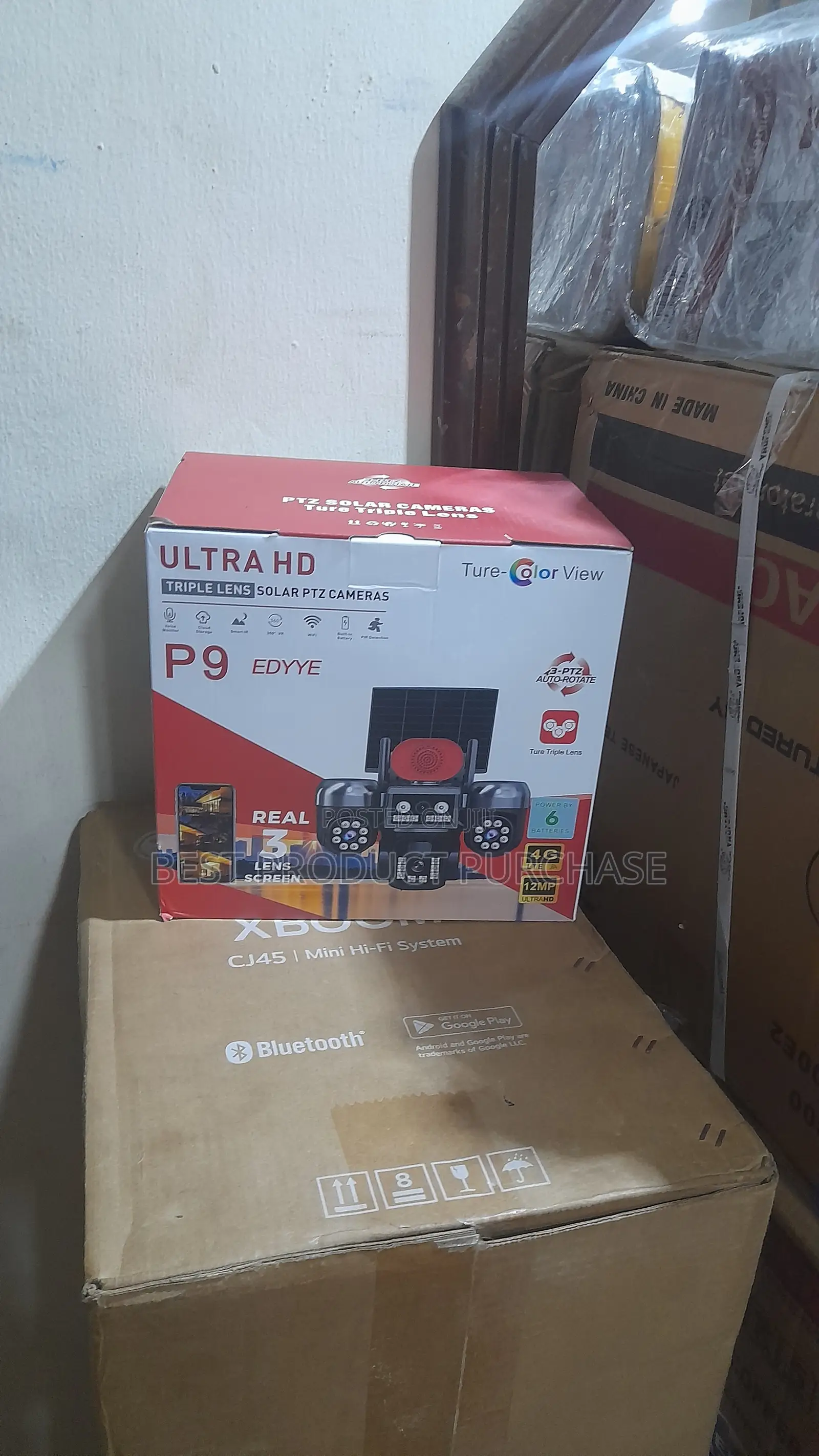 Ultra HD PTZ Solar Camera With 3-Lens Coverage