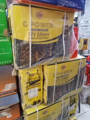 G POWER 220Ah Tubular Battery 12V