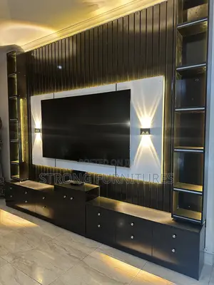 Executive Black TV Console
