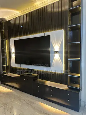 Executive Black TV Console