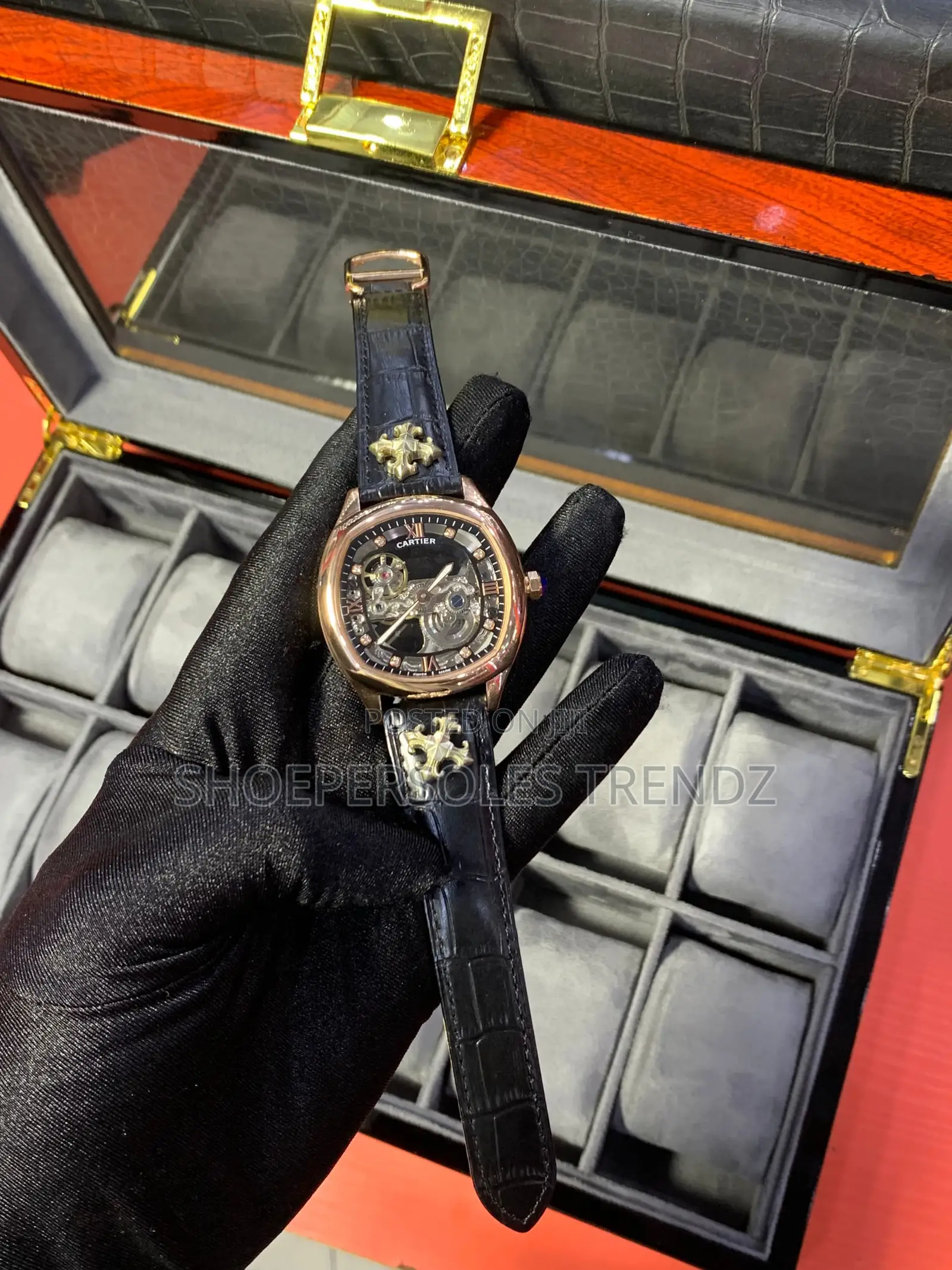 Cartier Automatic Leather Watches