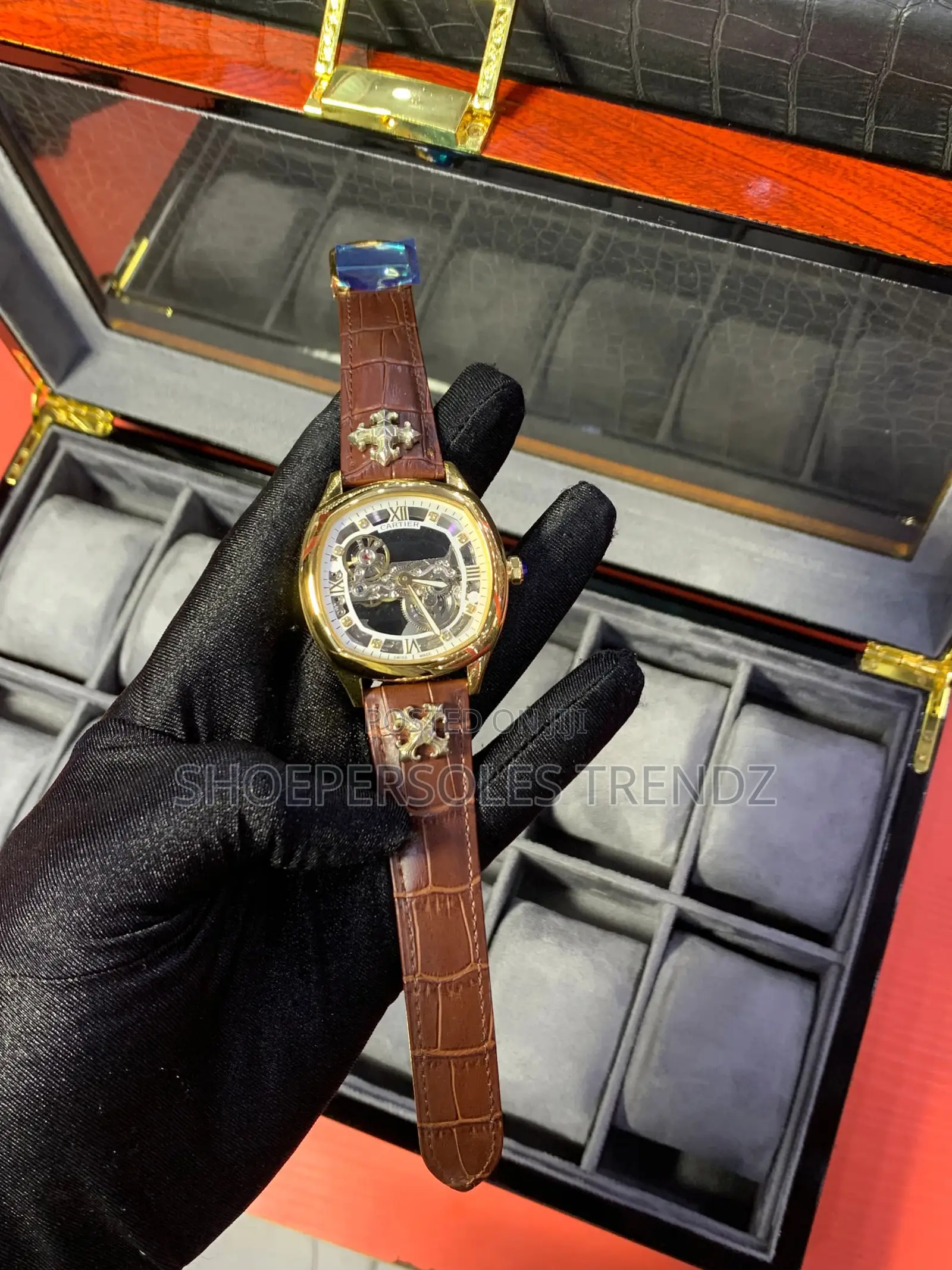 Cartier Automatic Leather Watches